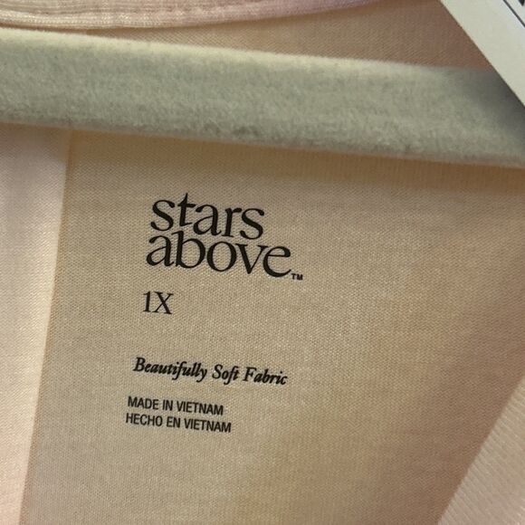 NWT Stars Above Plus 1X Sleep Shirt Nightgown Tie Dye Pink Modal Soft Pajama - Picture 7 of 16